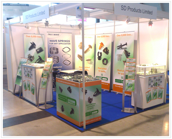 SD Products exhibition stand