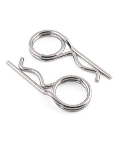 Double Coil Beta Pin R Clips - 316 / A4 Stainless Steel