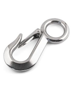 Large Eye Sling Hooks with Safety Latch - 316 / A4 Stainless Steel