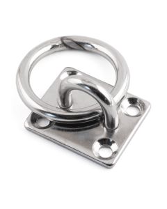 Square Eye Plates With Ring - 316 / A4 Stainless Steel