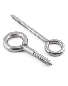 Wood Screw In Eye Hooks - 316 / A4 Stainless Steel