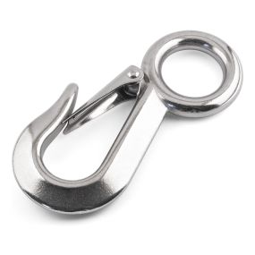 Large Eye Sling Hooks with Safety Latch - 316 / A4 Stainless Steel