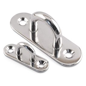 Oblong Pad Eye Plates - 316 / A4 Stainless Steel