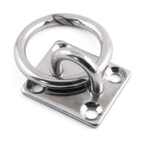 Square Eye Plates With Ring - 316 / A4 Stainless Steel