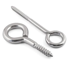 Wood Screw In Eye Hooks - 316 / A4 Stainless Steel